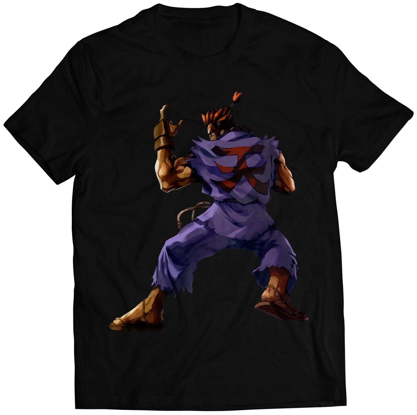 Akuma Gouki Comic Street Fighting Premium Unisex T-shirt (Vectorized Design)