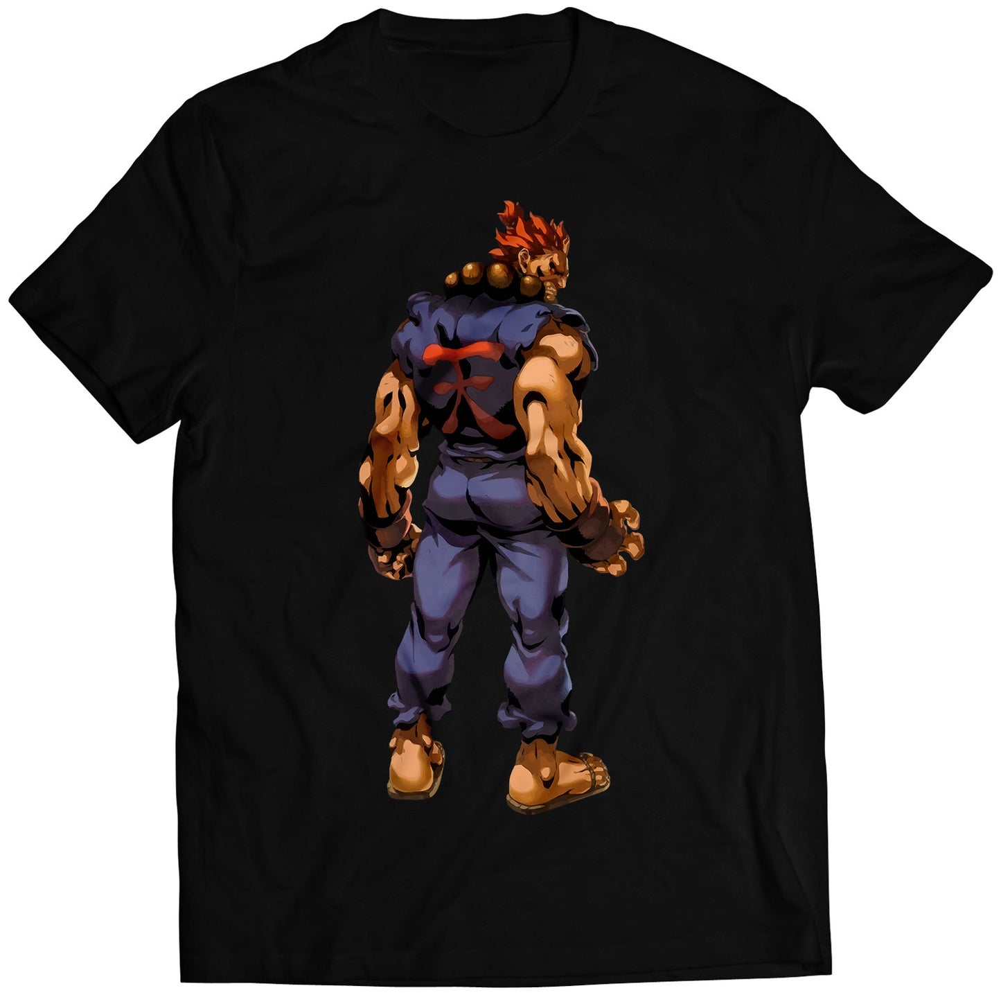 Gouki Akuma Comic Street Fighting Premium Unisex T-shirt (Vectorized Design)