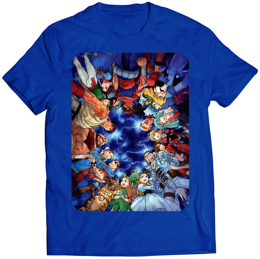 Mahvel VS Capcom Japanese Arcade Flyer Premium Unisex T-shirt (Vectorized Design)