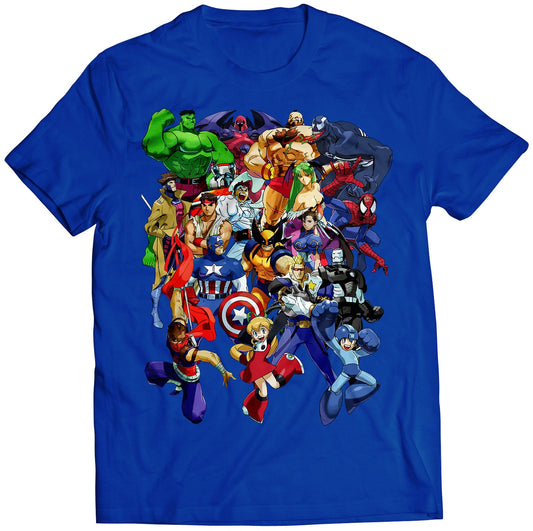 Mahvel VS Capcom Arcade Roaster Premium Unisex T-shirt (Vectorized Design)