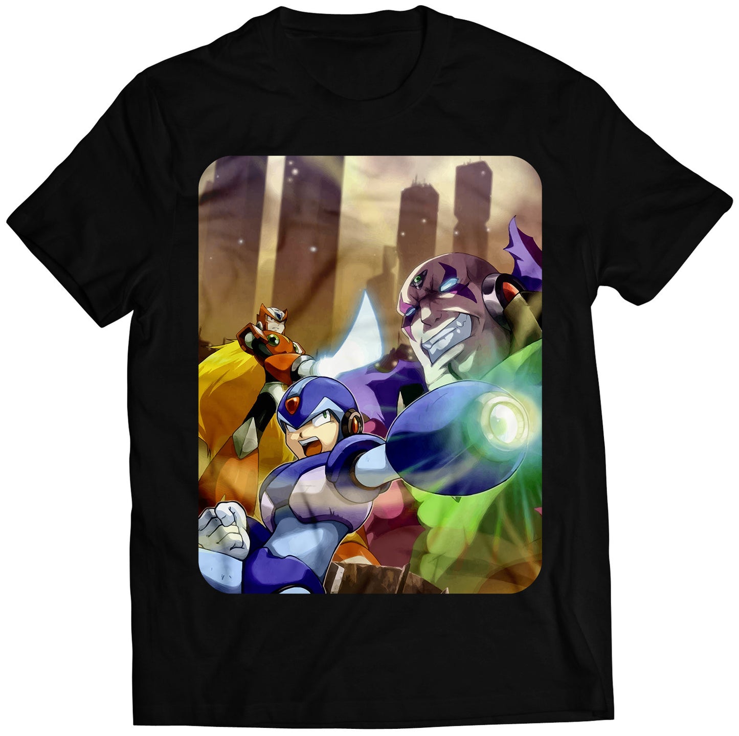 Mega Boy Rockman Collection Cover Premium Unisex T-shirt (Vectorized Design)