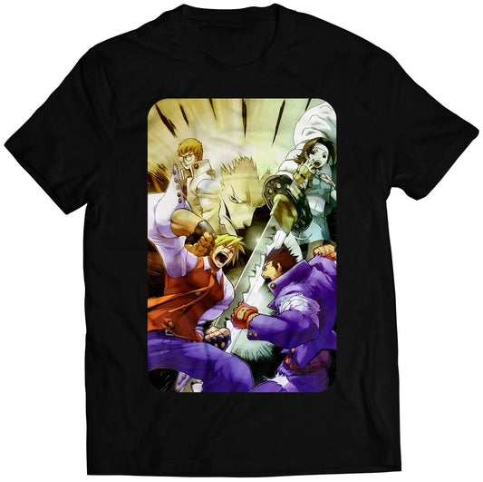 Rivalry Schools Project Justice Comic Cover V4 Premium Unisex T-shirt (Vectorized Design)