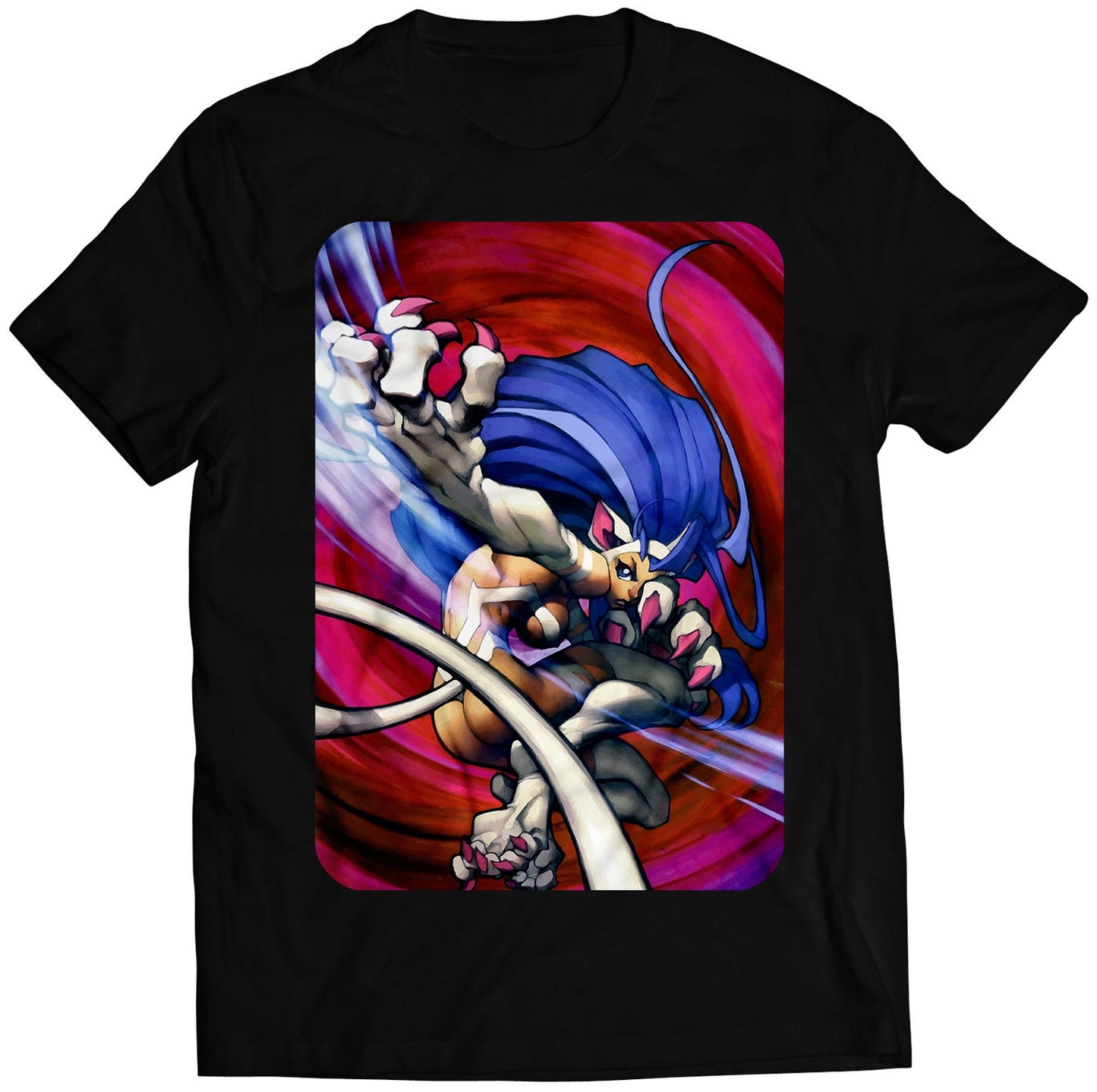 Felicia Vampire Daarkstalkers Comic Premium Unisex T-shirt (Vectorized Design)