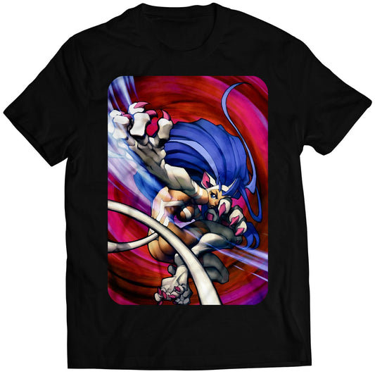 Felicia Vampire Daarkstalkers Comic Premium Unisex T-shirt (Vectorized Design)
