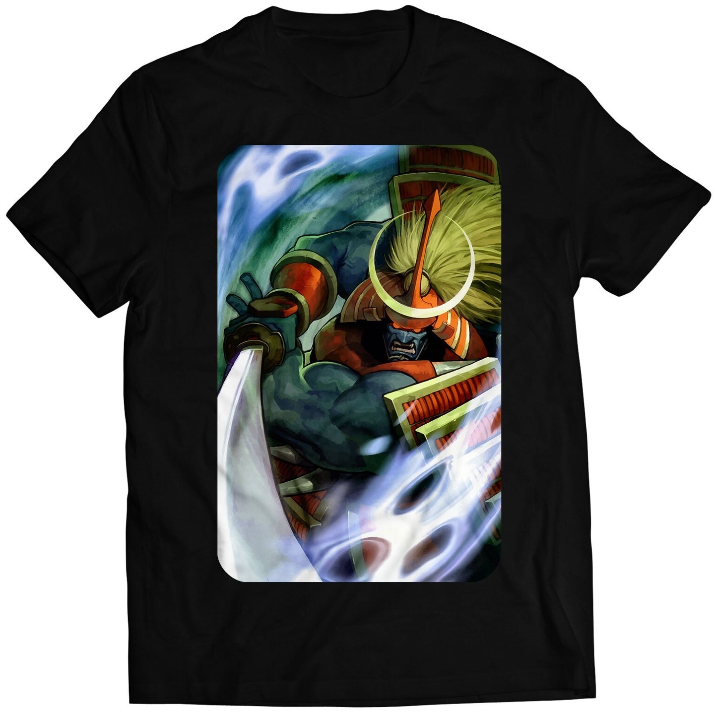 Bishamon Vampire Daarkstalkers Comic Premium Unisex T-shirt (Vectorized Design)