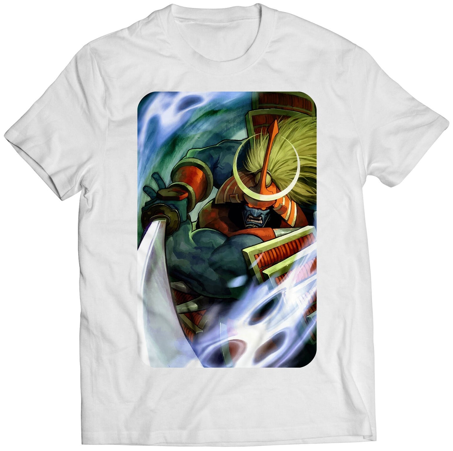 Bishamon Vampire Daarkstalkers Comic Premium Unisex T-shirt (Vectorized Design)