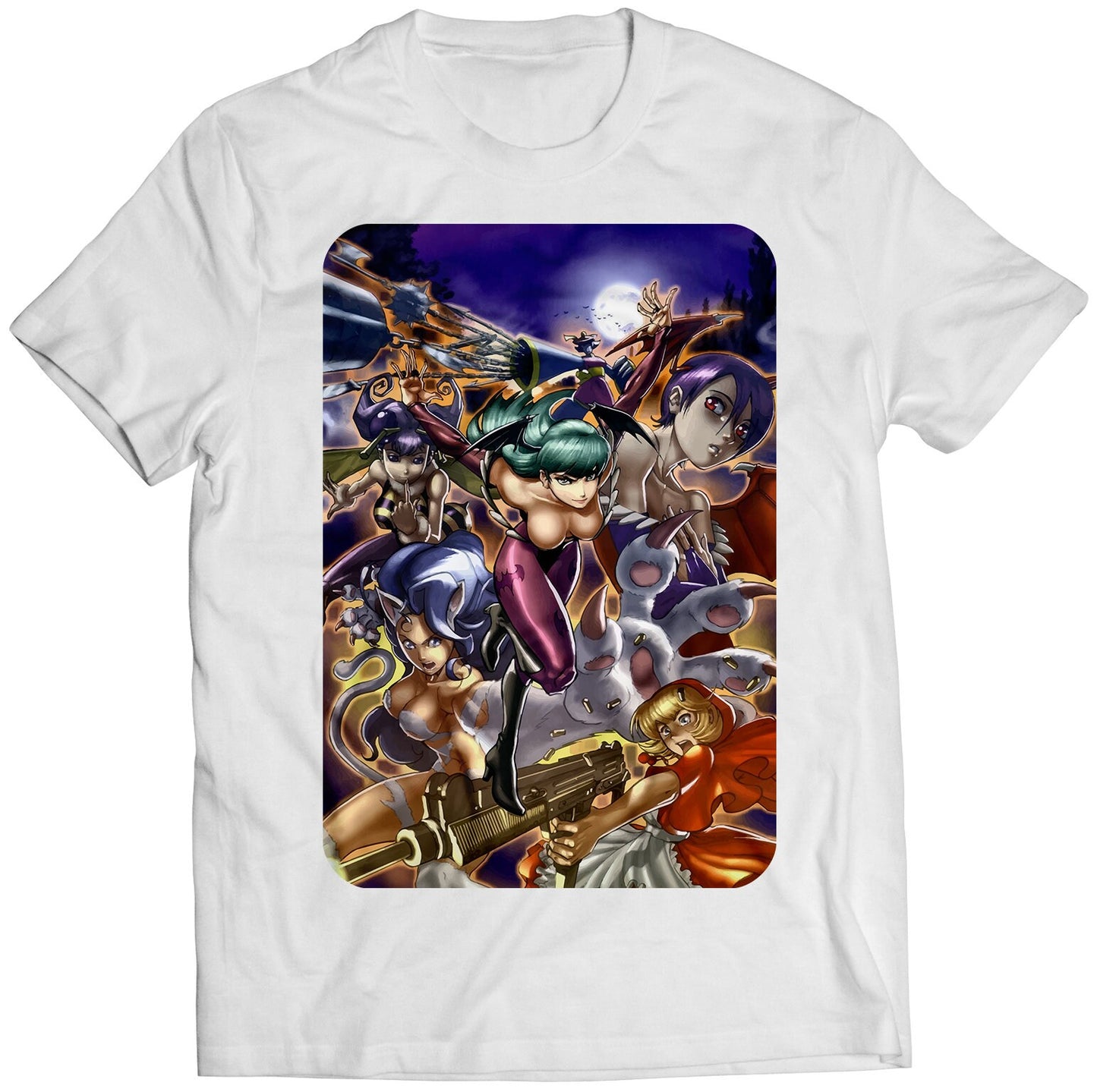 Vampire Daarkstalkers Comic Cover V5 Premium Unisex T-shirt (Vectorized Design)