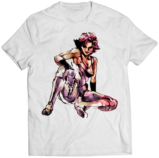 Rare Meryl MGS Snake Premium Unisex T-shirt (Vectorized Design)