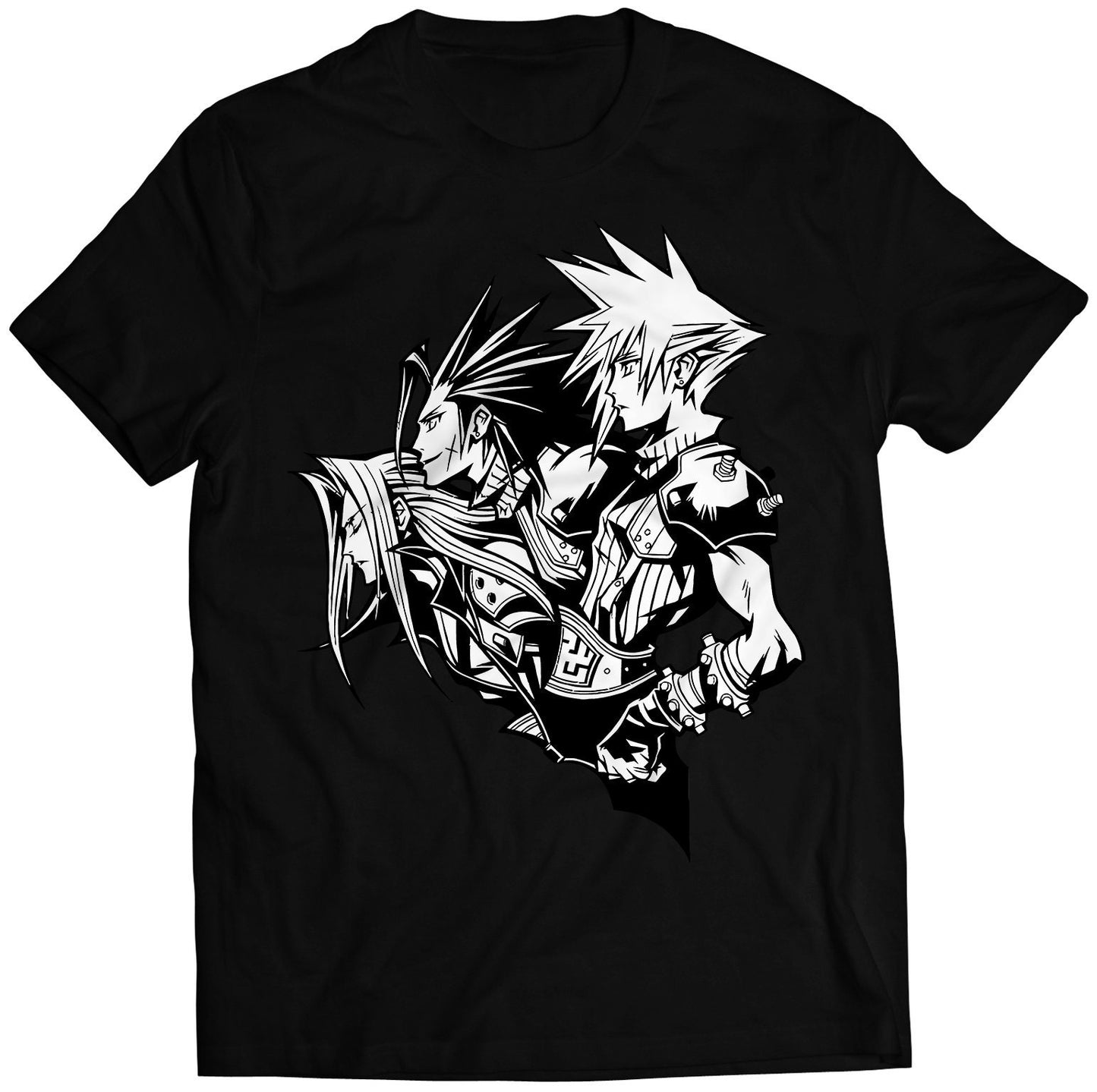 CC FF7 VII Cast V1 Premium Unisex T-shirt (Vectorized Design)