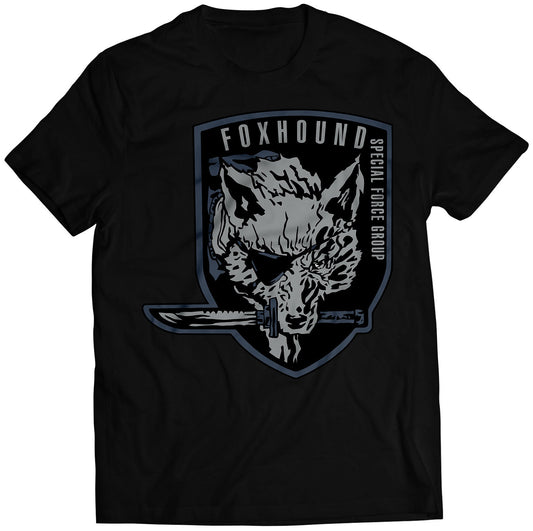 MGS Old Foxhound High-Tech Special Forces Unit Emblem Unisex T-Shirt (Vectorized Design)