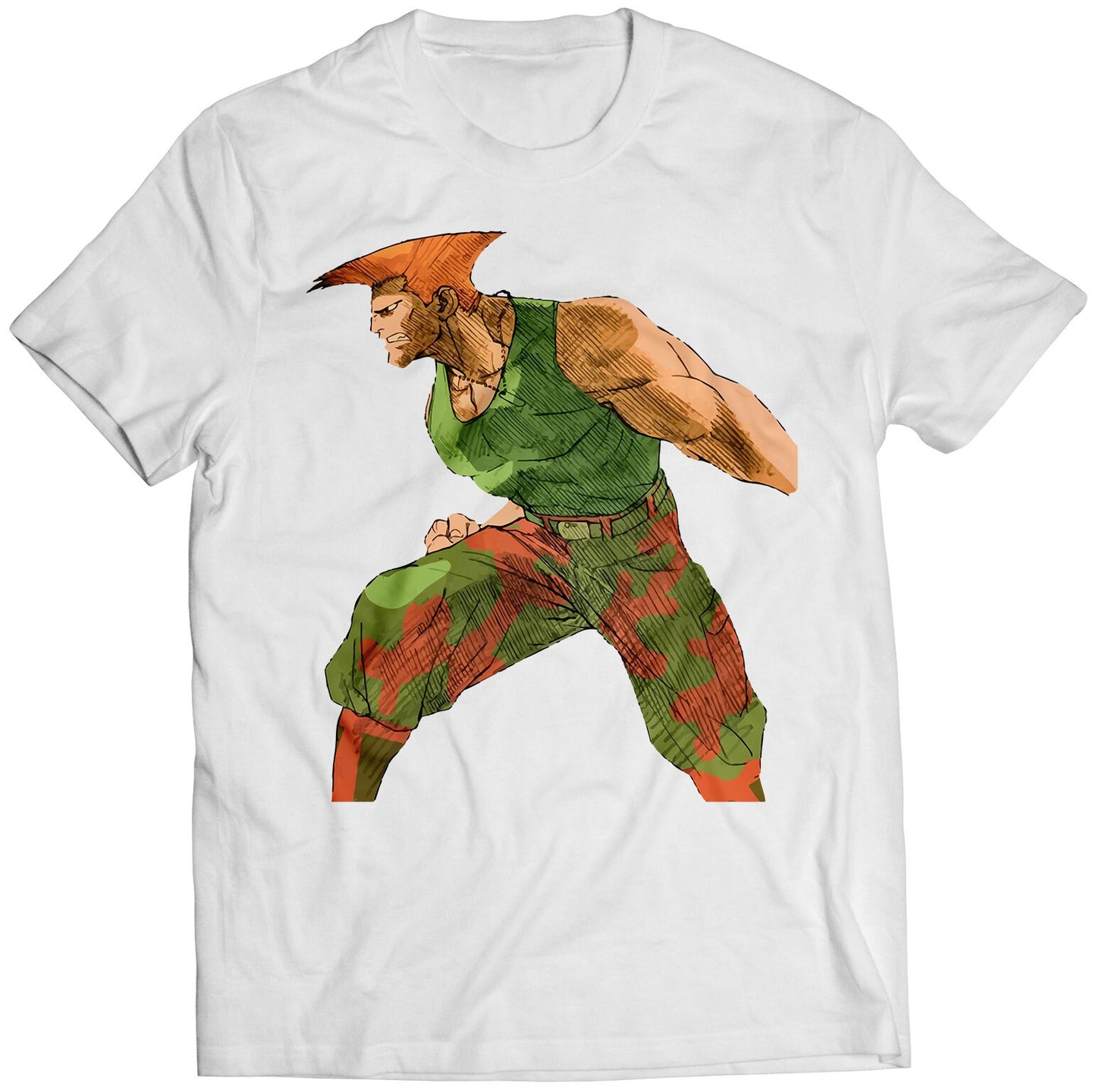 Guile mvc2 V2 Premium Unisex T-shirt (Vectorized Design)
