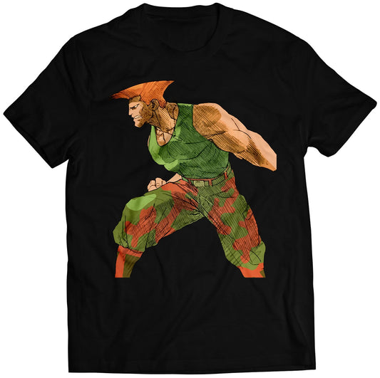 Guile mvc2 V2 Premium Unisex T-shirt (Vectorized Design)