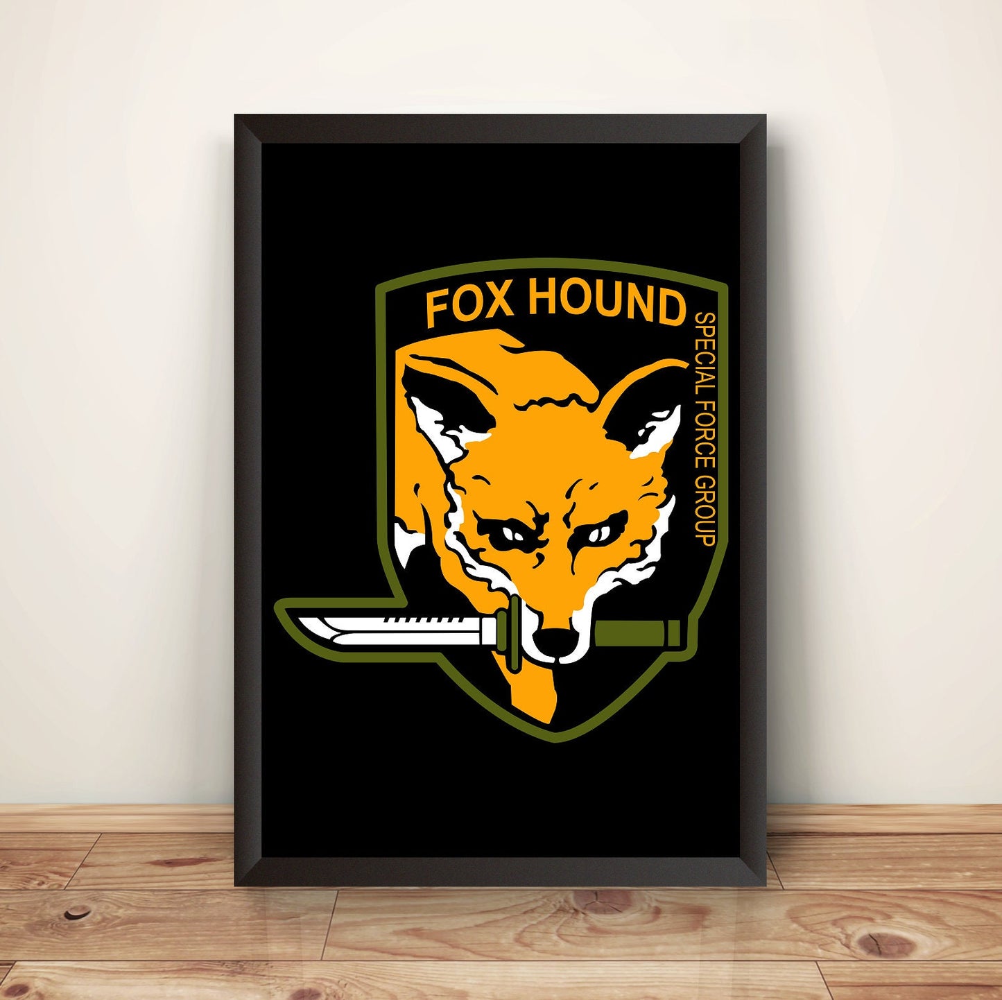 Foxhound High Tech Special Forces Emblem Premium Poster (Vectorized Design)