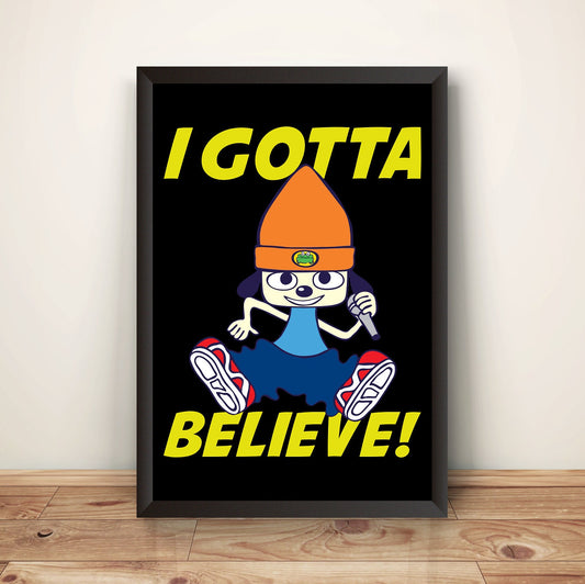 PaRapper The Rapper I Gotta Believe Premium Poster V1 (Vectorized Design)