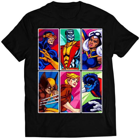 Mutants Arcade Character Select Unisex T-shirt