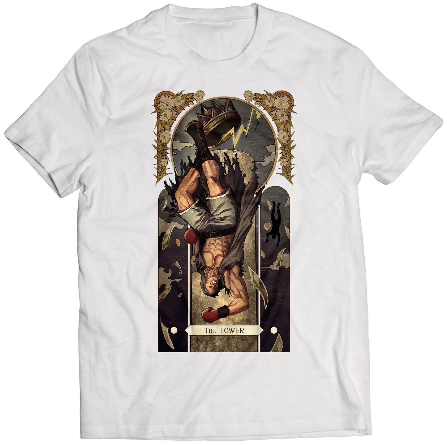 Balrog Boxer Street Fighting Tarot Card Premium Unisex T-shirt (Vectorized Design)