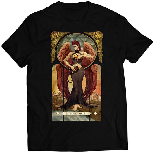 Crimson Viper Street Fighting Tarot Card Premium Unisex T-shirt (Vectorized Design)