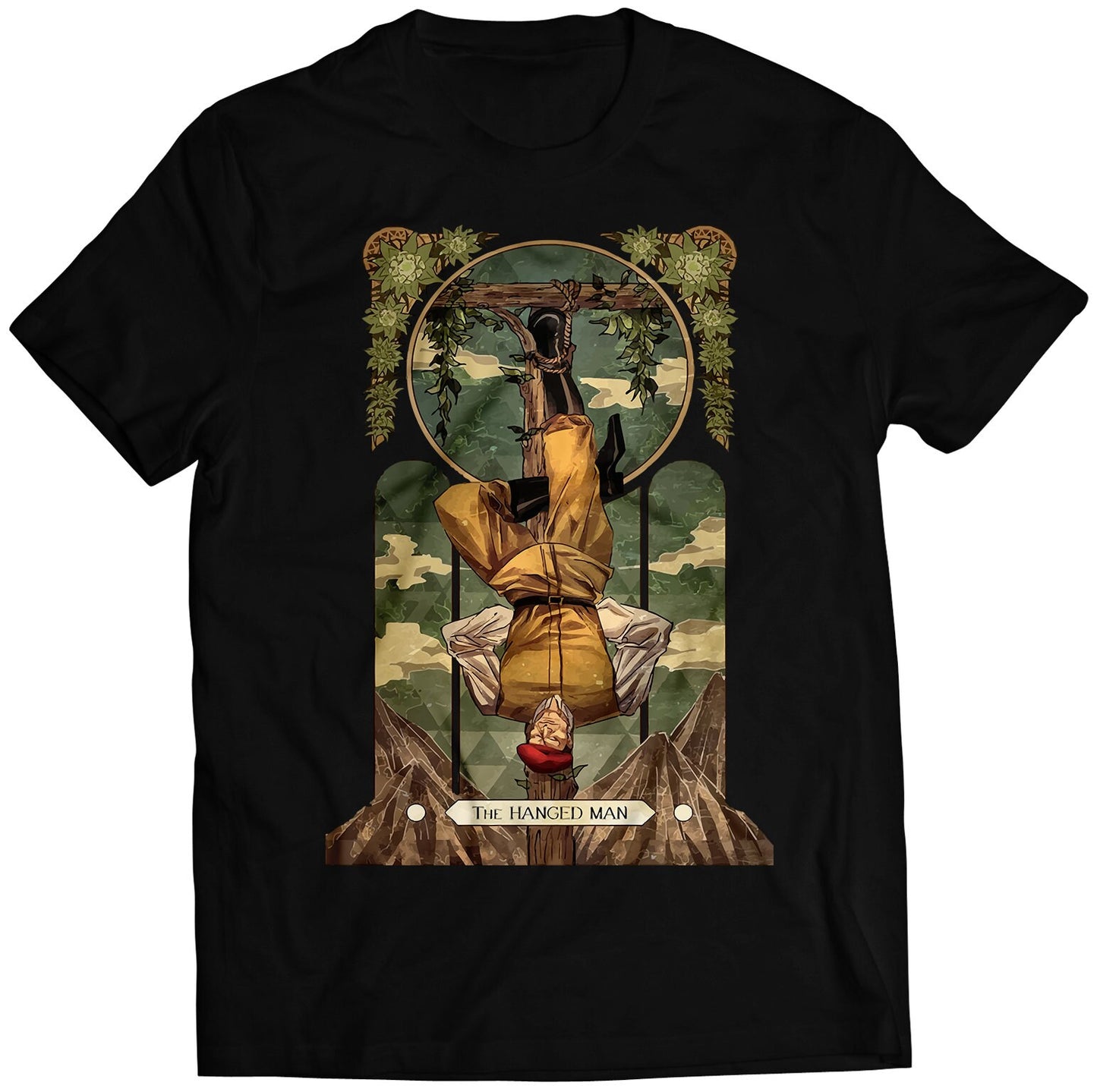 Rolento Street Fighting Tarot Card Premium Unisex T-shirt (Vectorized Design)