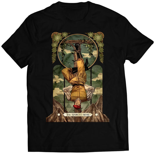 Rolento Street Fighting Tarot Card Premium Unisex T-shirt (Vectorized Design)