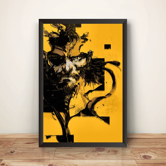 Big Boss MGS Snake Peace Walker Premium Poster (Vectorized Design)