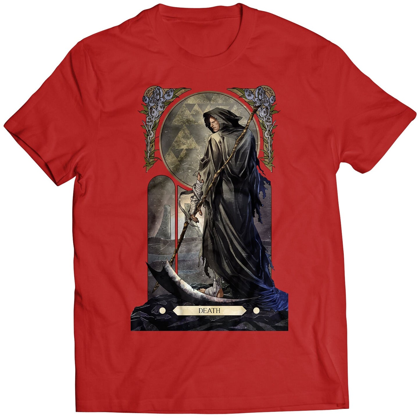 Sagat Street Fighting Tarot Card Premium Unisex T-shirt (Vectorized Design)