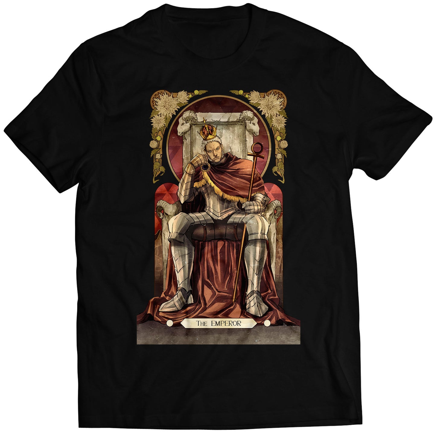 Urien Street Fighting Tarot Card Premium Unisex T-shirt (Vectorized Design)