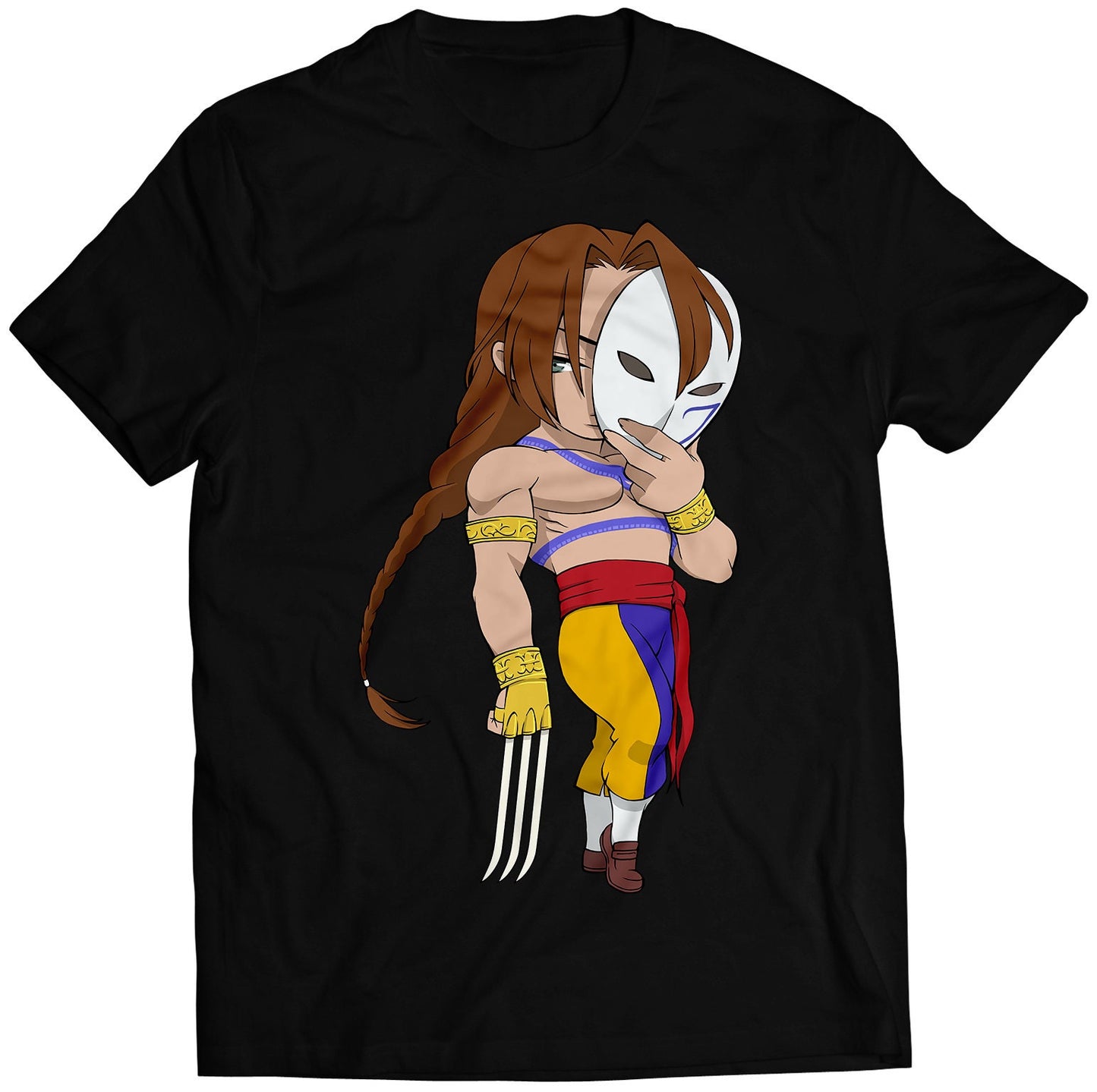 Chibi Vega Claw Ultra SF4 Premium Unisex T-shirt (Vectorized Design)