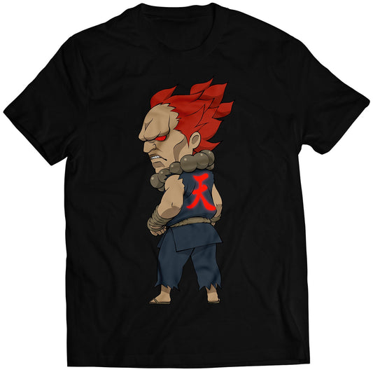 Chibi Akuma Gouki Ultra SF4 Premium Unisex T-shirt (Vectorized Design)