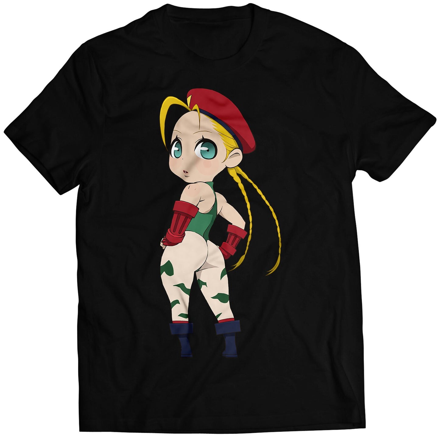 Chibi Cammy Ultra SF4 Premium Unisex T-shirt (Vectorized Design)