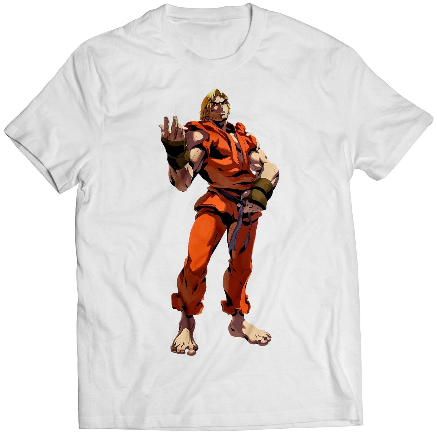 Ken Comic Street Fighting Premium Unisex T-shirt (Vectorized Design)