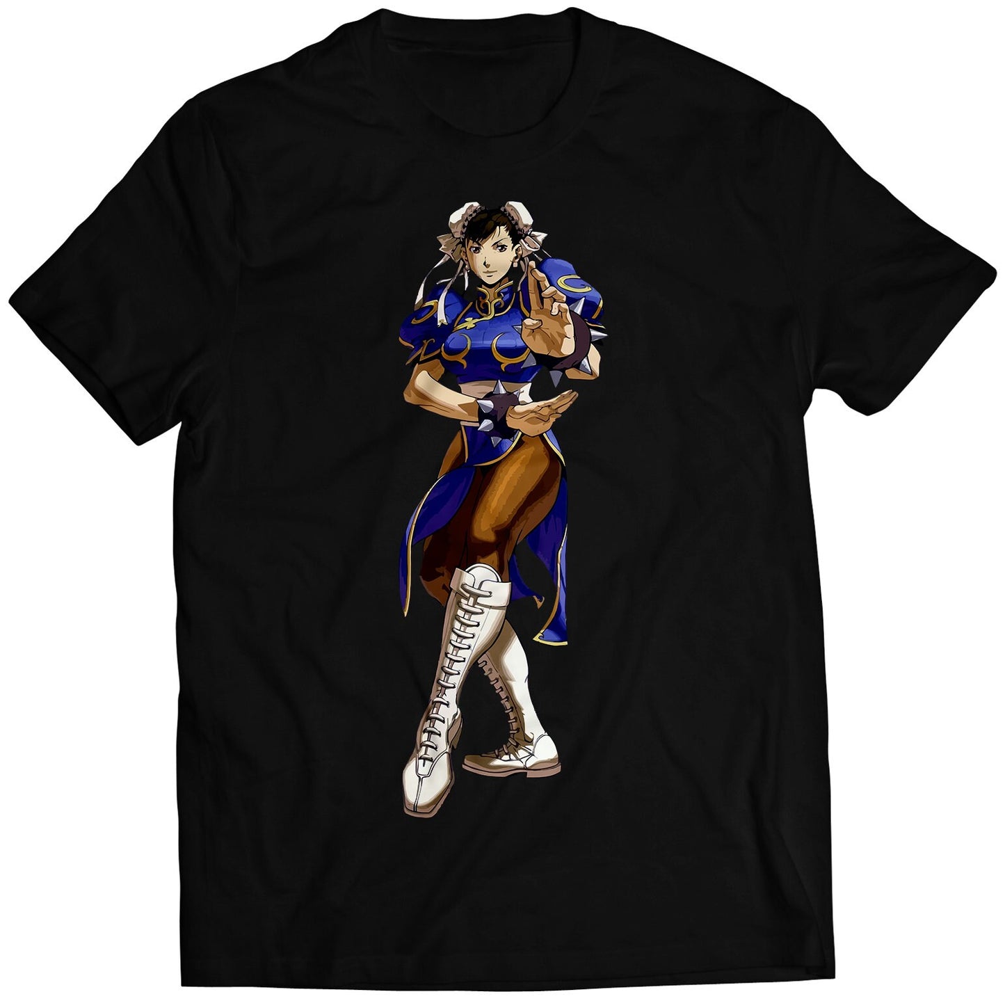 Chun Li V1 Comic Street Fighting Premium Unisex T-shirt (Vectorized Design)