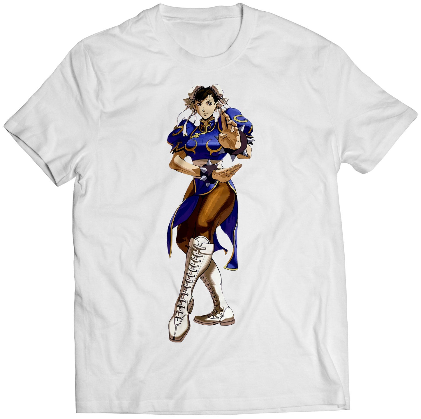 Chun Li V1 Comic Street Fighting Premium Unisex T-shirt (Vectorized Design)