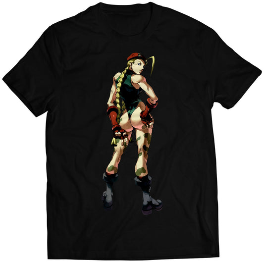 Cammy Comic Street Fighting Premium Unisex T-shirt (Vectorized Design)