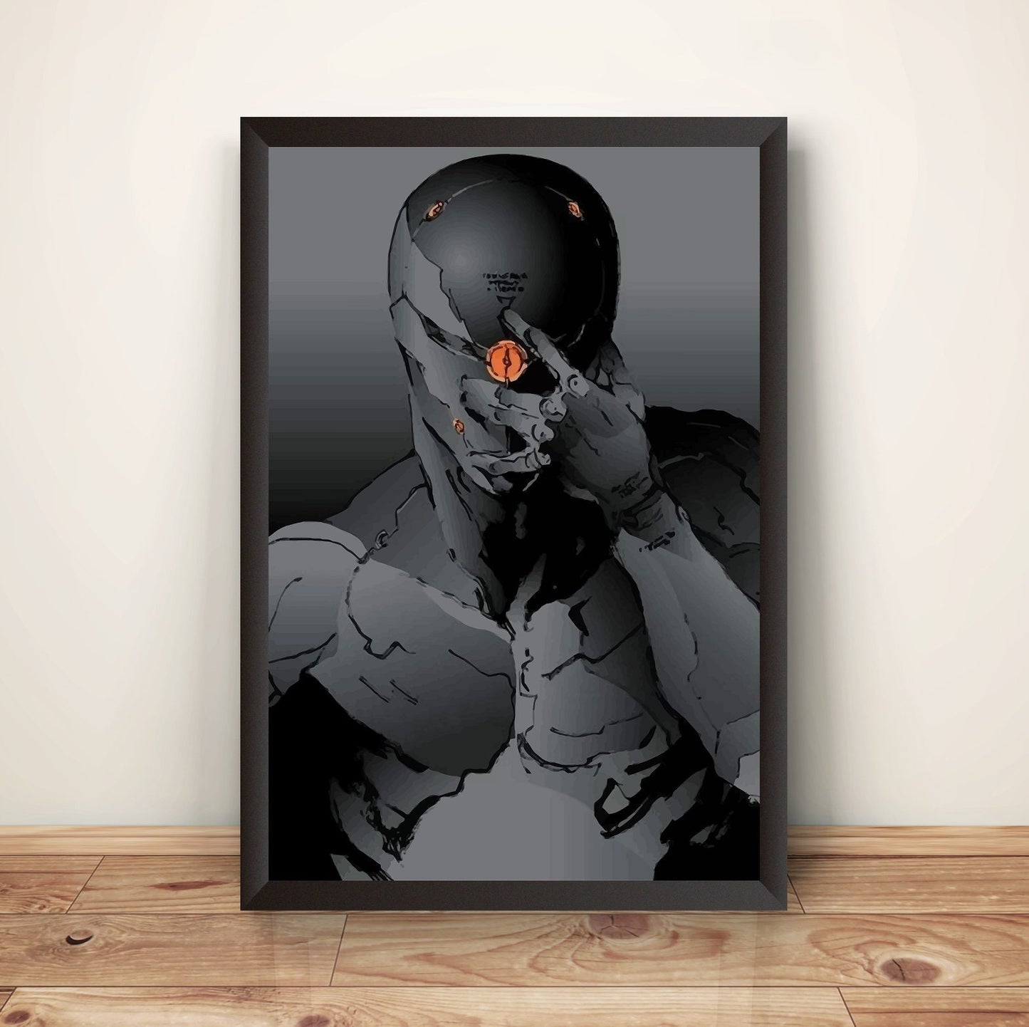 Gray Fox Cyborg Ninja Frank Jaeger MGS Premium Poster (Vectorized Design)