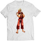 Ken Masters Comic Street Fighting Premium Unisex T-shirt (Vectorized Design)
