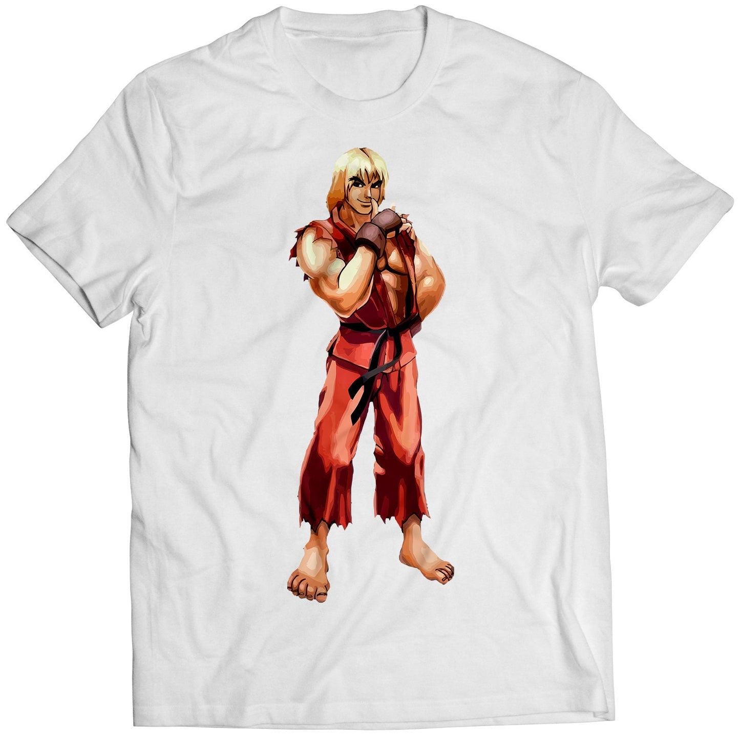 Ken Masters Comic Street Fighting Premium Unisex T-shirt (Vectorized Design)