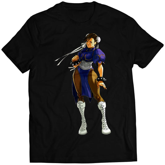 Chun Li V3 Comic Street Fighting Premium Unisex T-shirt (Vectorized Design)