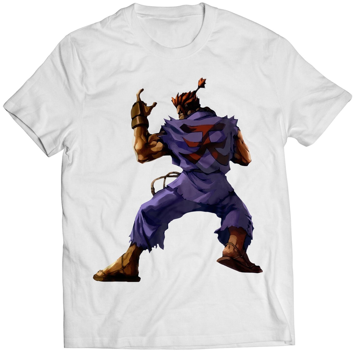 Akuma Gouki Comic Street Fighting Premium Unisex T-shirt (Vectorized Design)