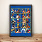 SF3 3rd Strike 3s Collage Premium Poster (Vectorized Design)