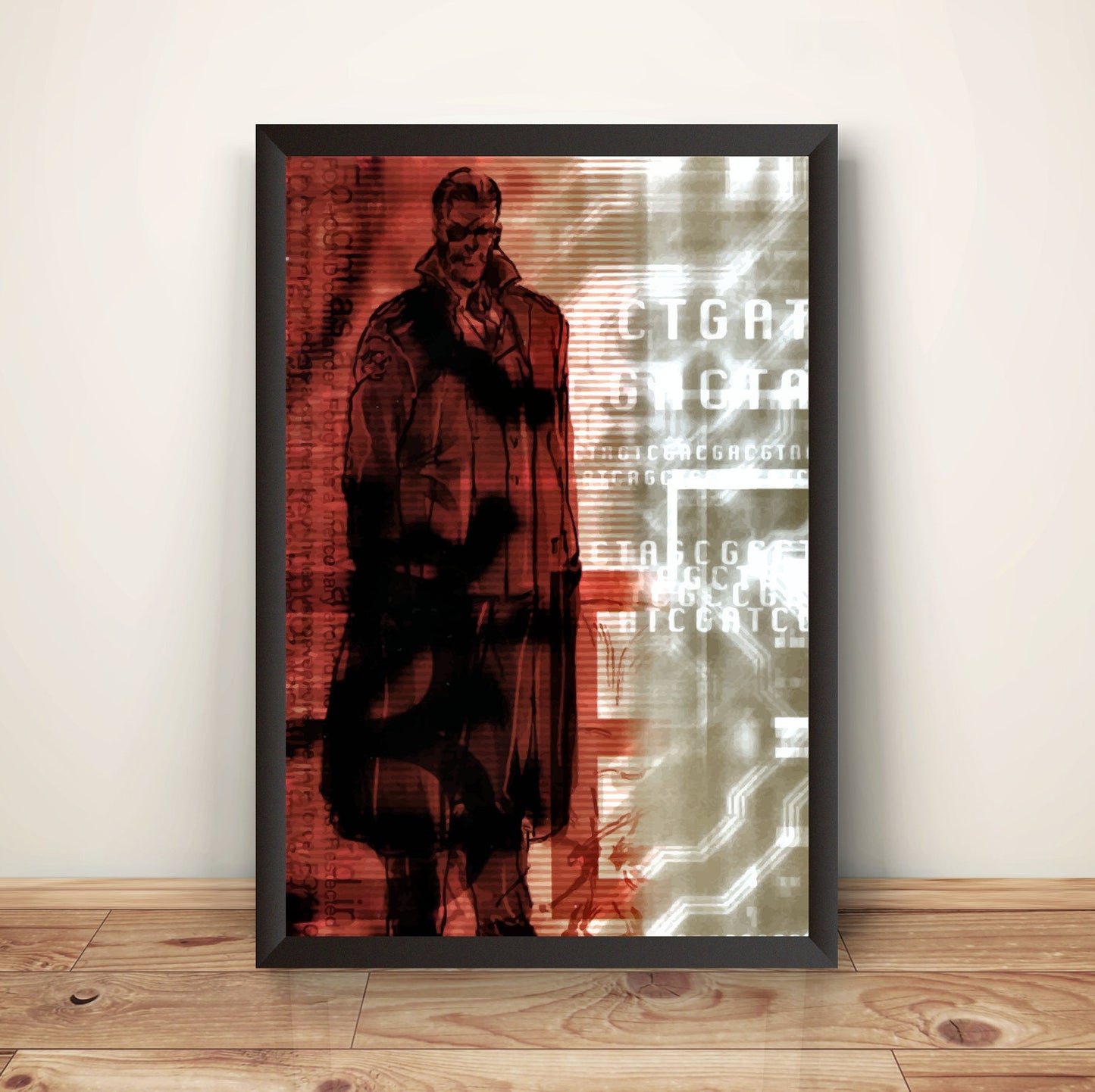 Big Boss Papa Snake MGS1 MGS Premium Poster (Vectorized Design)