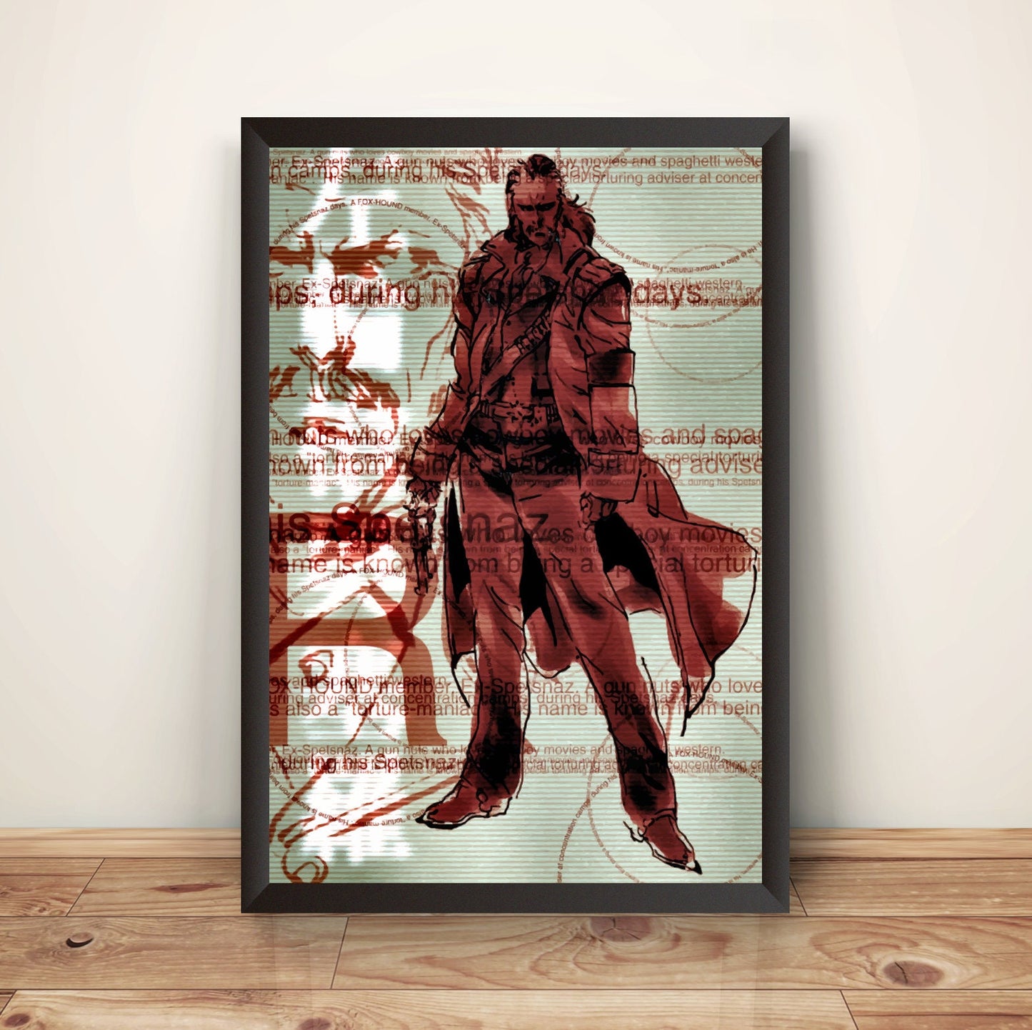 Revolver Ocelot MGS MGS Premium Poster (Vectorized Design)