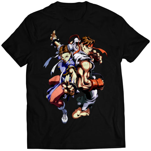 Ryu & Chun Comic Premium Unisex T-shirt (Vectorized Design)