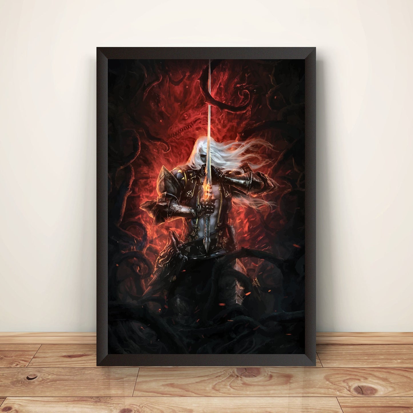 Alucard Castle Vania Lords of Shadow Mirror of Fate Premium Poster (Vectorized Design)