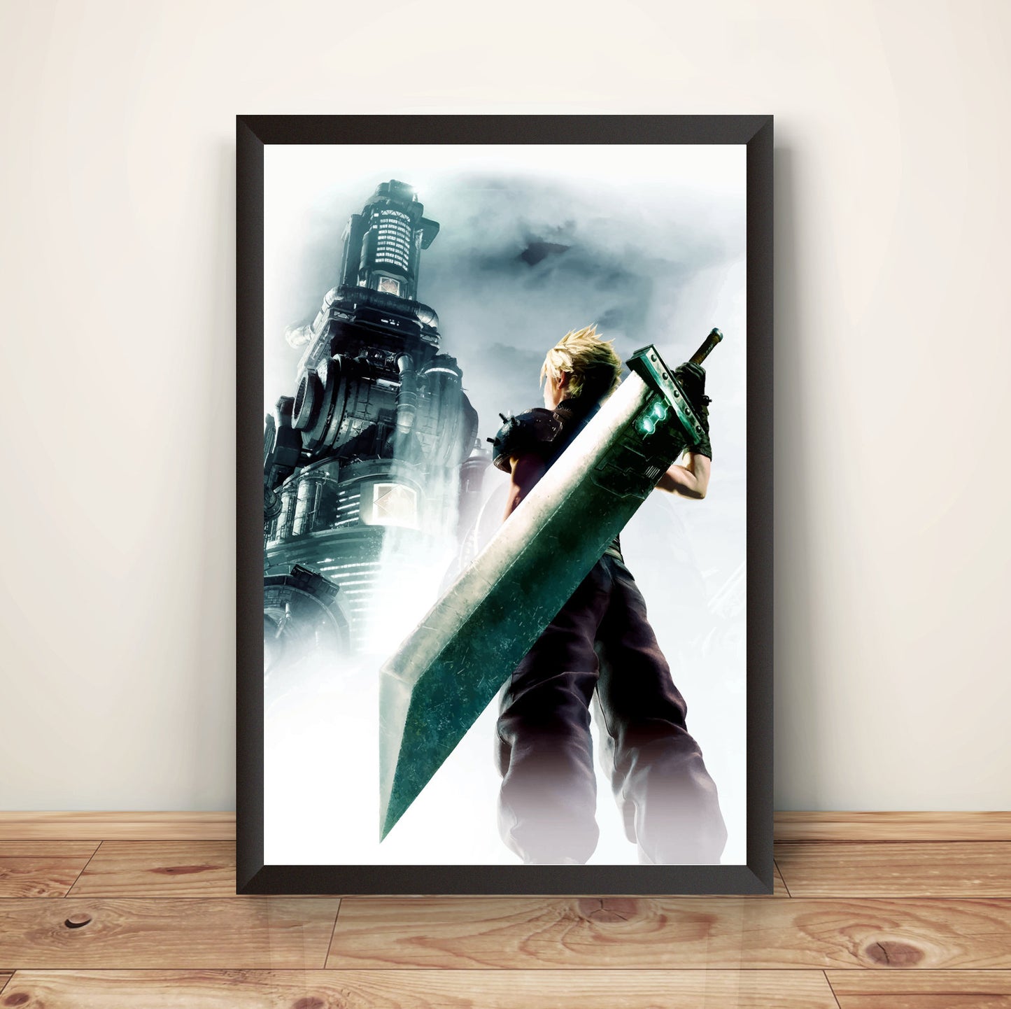 FF7 VII Cover Premium Poster (Vectorized Design)