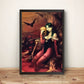 Morrigan Aensland Succubus Cover Premium Poster (Vectorized Design)