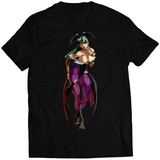 Comic Morrigan Daarkstalkers Vampire Premium Unisex T-shirt (Vectorized Design)