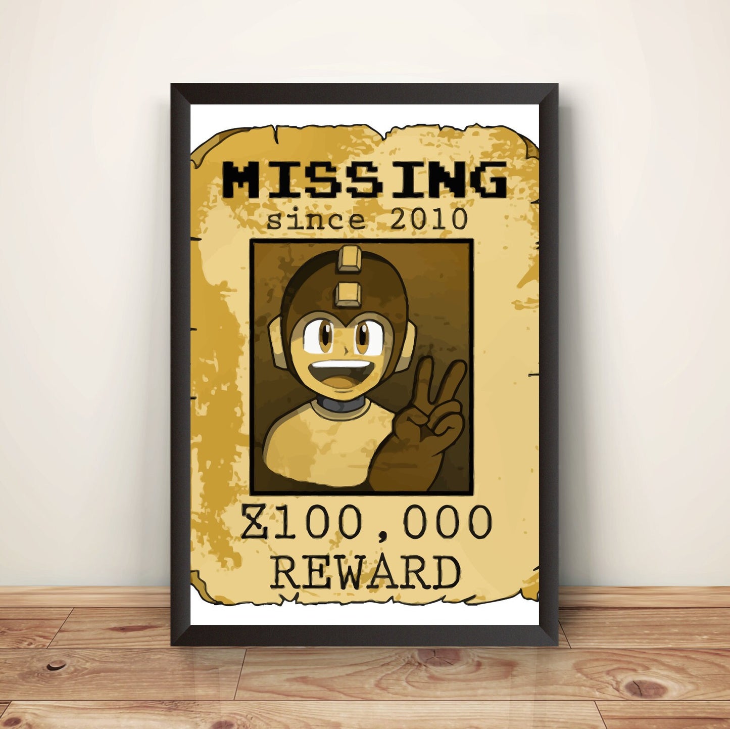 Mega Boy Rockboy Missing Since 2010 Premium Poster (Vectorized Design)