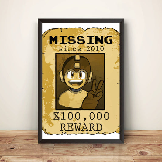 Mega Boy Rockboy Missing Since 2010 Premium Poster (Vectorized Design)