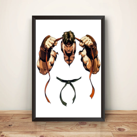 Ryu Bandana Premium Poster (Vectorized Design)