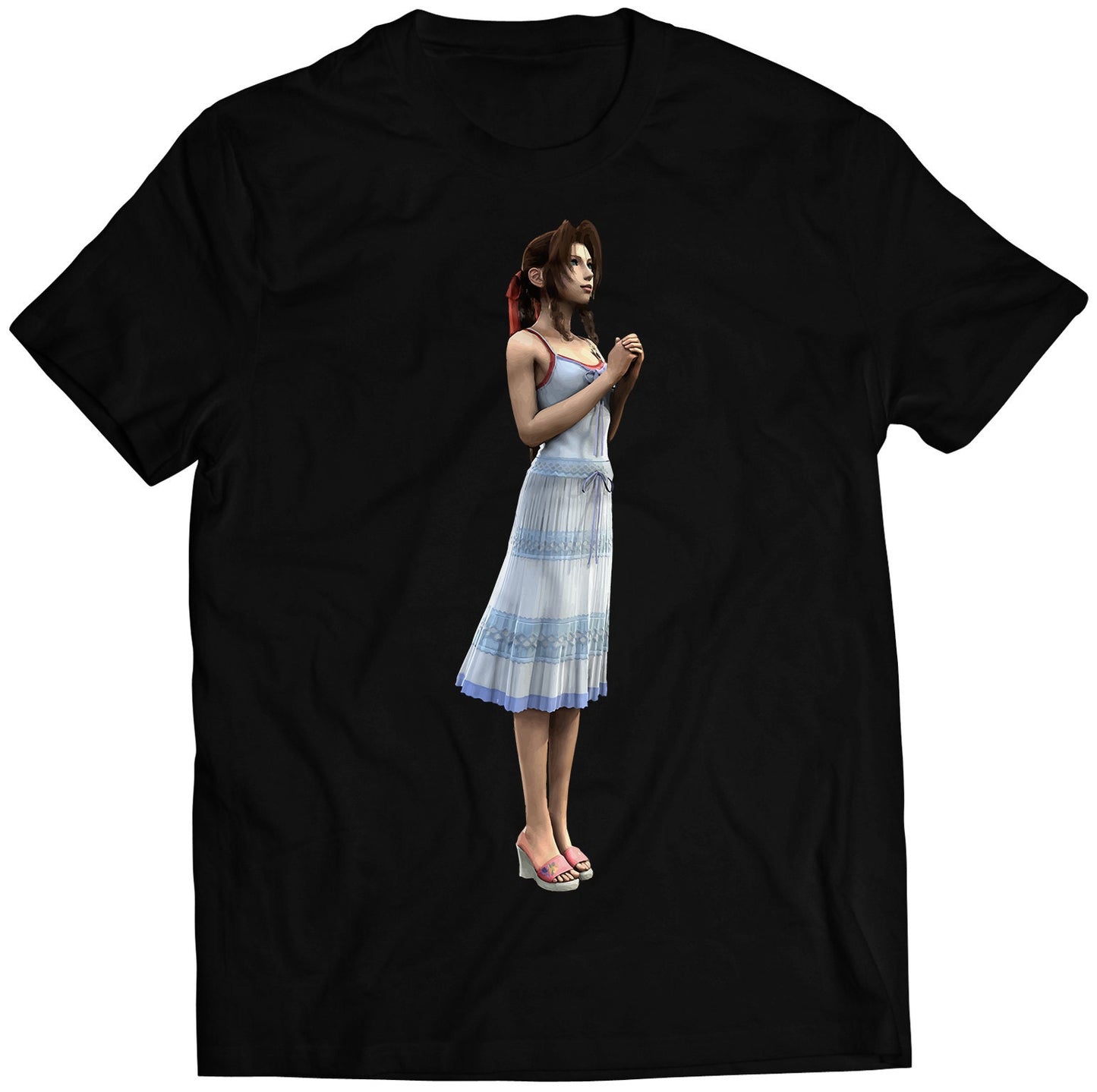 Aerith CC FF VII Premium Unisex T-shirt (Vectorized Design)